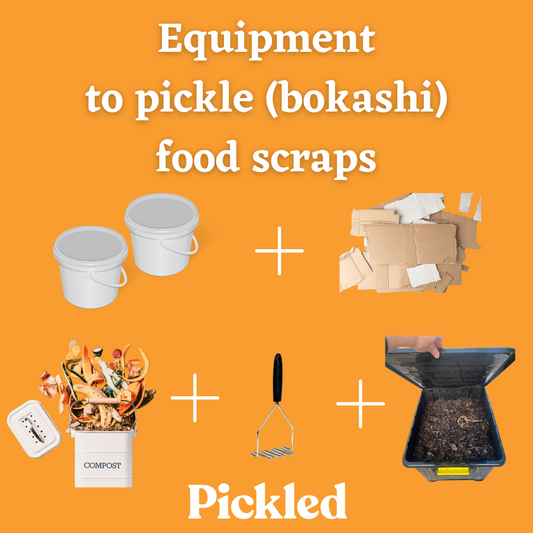 Six Equipment Items to Pickle (Bokashi) and Compost Food Scraps